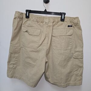 Izod Tan Cargo Shorts Relaxed Fit Outdoor Style